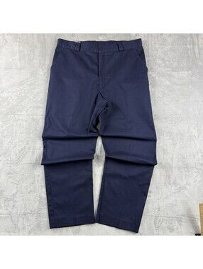 Vintage Tilley Endurables Men 36x30 Navy Chino Pants Canada Made Cotton Workwear
